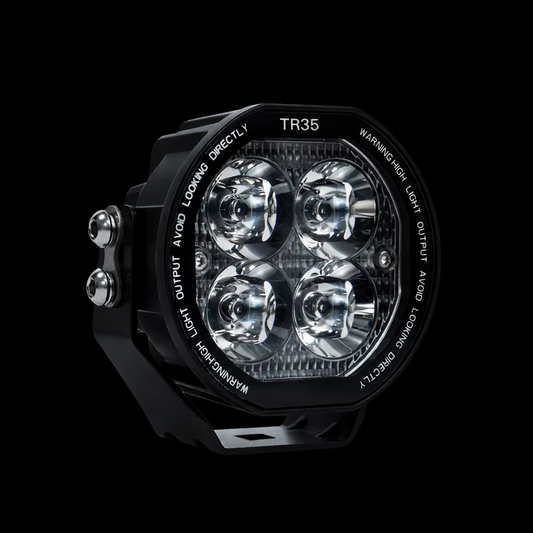 3.5″ White Waterproof LED Fog & Driving Lights (Pair) – Auxiliary Off-Road Lighting